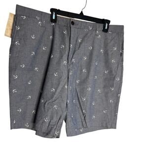 Dockers Size 40 Slate Blue White Anchors Men's Shorts NWT!